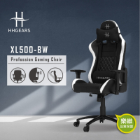 【HHGears】XL-500 競技500專業電競椅 電腦椅 人體工學 可躺式 質感黑白