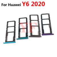 For Huawei Y5 Y6 Y9 2018 2019 2020 Enjoy 8 9 Plus Y5 Y6 Prime lite SIM Card Tray Slot Holder Adapter Socket Repair Parts
