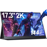 UPERFECT UXbox P117 Gaming Monitor 2K 144hz Portable Extend Screen 2560x1440 QHD 100%sRGB HDMI USB C Display For Laptop XBOX PS5