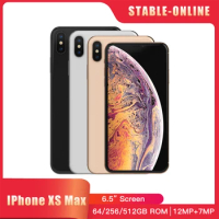 Apple iPhone XS Max 6.5" RAM 4GB ROM 64GB 256GB Mobile phone Hexa Core IOS A12 NFC LTE 4G Original xs max Cell Phone
