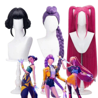 [เก็บเงินปลายทาง] Pluck K-Pop Cosplay Wig Mira Rumi Zoe Three Styles Long Hair for Carnivals Props H