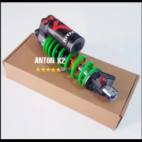 SHOCK BREAKER BELAKANG TABUNG VARIASI MOTOR BEAT STREET/X RIDE/GENIO - Hijau Kitaco, 310 MM