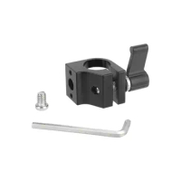 Kayulin Universal 15mm Single Rod Clamp For Camera Cage (Black Knob) Fits Standard 15mm Single Rod