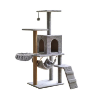Wholesale Big Wooden Scratcher Condo Post Tower Cat Tree House