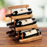 實木紅酒架 擺件歐式創意酒架 子家用葡萄酒架 紅酒柜酒瓶展示架 酒具