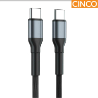 USB Type-C to Type-C Fast Charging Nylon Braided Data Cable - 1M