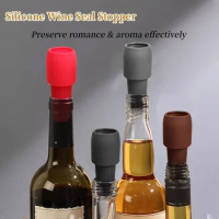 Reusable Sparkling Wine Bottle Stopper Beverage Bottle Sealer Silicone Wine Stoppers for Keeping Wine Champagne Fresh