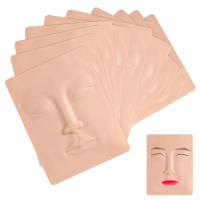 Makeup Practice Skin 5 Pieces Practice Skin for Face Makeup Silicone Training