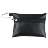 Golf Leather Golf Ball Storage Bag Durable Golf Ball Holder Pocket Dropshipping