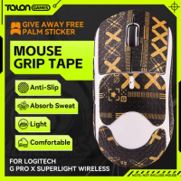 TALONGAMES Mouse Grip Tape DIY Handmade Sticker Gold Print Non Slip Suck Sweat For Logitech G PRO X Superlight Wireless