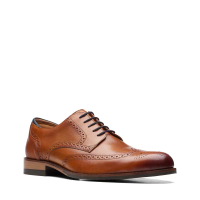 【Clarks】典藏英倫雕花紳士鞋(棕褐色)-UK 7.5