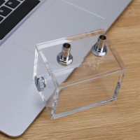 200ml Acrylic Water Tank Cooler G1/4 2 Thread Computer Water Cooled Reservoir