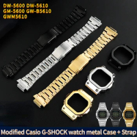 Stainless steel suit For Casio G-SHOCK metal Bezel case strap For DW5600 GW-M5610 GW-B5600 GWM5610 M