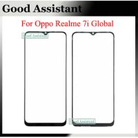 6.5 inch Black For Oppo Realme 7i Realme7i Global RMX2193 Front Outer Lens Digitizer Touch Screen Glass lens panel