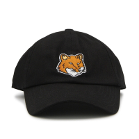 Maison Kitsune Fox Head 小狐狸頭 帽子 棒球帽 黑色