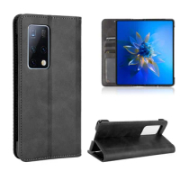 For Huawei Mate X2 5G Case Luxury Leather Flip cover funda with Stand Card Slot phone cases For Mate X2 Without magnets coque