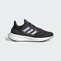 adidas 愛迪達 慢跑鞋 女鞋 大童 運動鞋 緩震 PUREBOOST 22 J 黑紫 IF5550