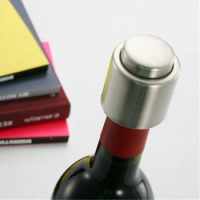 Wine Bottle Cap Stopper Plug With Vacuum Seal Winery Sealer Top Airless Saver Fresh Wine Stopper Push Style Bar Tools