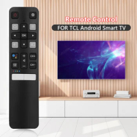 Practical TV Remote Control with Voice Control Portable Smart TV Controller Battery Powered Replacement Parts for TCL Android TV