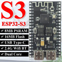 New ESP32-S3 N16R8 Development Board for Arduino 8MB PSRAM 16MB FLASH with WS2812 LED CH340 Type-C ESP32 S3 BT 2.4G Wifi Module