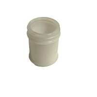 Vintage 1940's Mentholatum USA Small 2" Tall White Milk Glass Medicine Jar