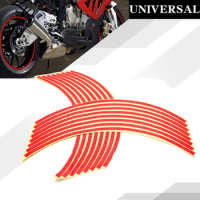 Motorcycle 17inch/18inch wheel sticker Reflective Rim Strip For HONDA CBR 125R 150R 250R 250RR 300R 500R 954RR CBR1000 RR XX XXW