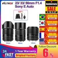 Viltrox 23mm 33mm 56mm F1.4 Sony E Auto Focus Ultra Wide Angle Lens APS-C Lens for Sony E-mount A6400 A7III a7R Camera Lens