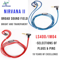 Zephone NIRVANA I-II 22AWG 7N single crystal Silver-Plated Copper Upgrade Cable suited for IM04 SE846 LS400 IE40PRO