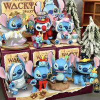 ตุ๊กตา Stitch ของเล่นสะสมกล่องสุ่มไดสนีย์ สำหรับตั้งโต๊ะหรือแขวนในรถ ของขวัญวันเกิด