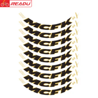Road bike MCFK-45Disc rim ring sticker bicycle wheel set decorative bicycle modified sticker cycling decals transparent bottom