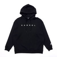 【KANGOL】KANGOL 男女 袖切接帽T 黑(6255105020)