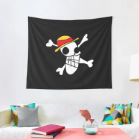 Luffy&amp;X27;S Jolly Roger Drawing Tapestry Decoration Room Tapete For The Wall Tapestry