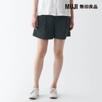 MUJI 無印良品 女聚酯纖維彈性透氣泡泡紗短褲(共4色)