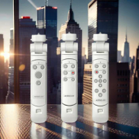 White Wireless Remote Control Grip Tripod for Sony a7IV ZV-1 a7RV ZV-E10; For Canon M50 R6II R7; For Nikon Zfc P1000 Z6II Z7II