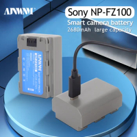 NP-FZ100 NPFZ100 NP FZ100 Battery With 5V 1A Type-C input for Sony A7 III, Sony Alpha A7R III, A7R IV, A9, A6600