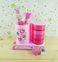 【震撼精品百貨】Hello Kitty 凱蒂貓~文具組附盒-大集合