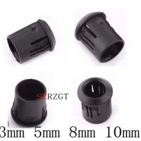 50 100 500 Pcs/Lot Lamp Socket Diode Holder Plastic Black Clip Bezel Mount Useful 3mm 5mm 8mm 10mm LED