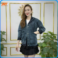 ❤Áo khoác jeans nữ có nón Áo khoác bò nữ có 4 túi tiện lợi K08♣VN COD