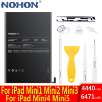 NOHON Tablet Battery For iPad Mini 5 4 3 2 1 Replacement Bateria A1432 A1490 A1455 A1600 A1550 A2133 A1538 A1489 A1445 A2126