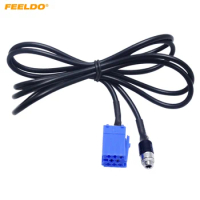 FEELDO Aux Cable Adapter Female 3.5MM Jack Radio Blaupunkt CD Player Cable For AUDI VW Passat Polo Bora #2858