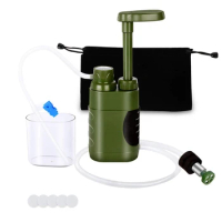 Outdoor Water Purifier Kit Camping Hiking Water Filter Straw Replacement Filter Water Filtration Purifier For Travel