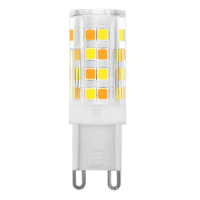 5PCS 220V Warm White Tri-color Dimming 5W G9 LED 52pcs SMD2835 SMD Highlight Ceramic Small Corn Lamp