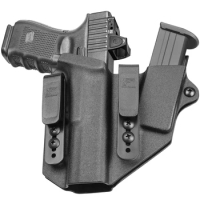 Sidecar Kydex Gun Holster Fits Glock 19/19X, Fits Glock23/32 (Gen 1 2 3 4), Glock 45 Gun Holster and Magazine Pouch Gun&amp;Flower