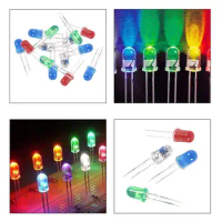 F5 5mm LED LED LED 500PCS per color 100 PCS 5 colors in total