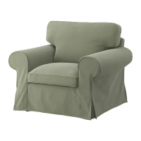 EKTORP 扶手椅, hakebo 灰綠色