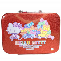 小禮堂 Hello Kitty 旅行硬殼手提化妝箱 (紅亮粉款)