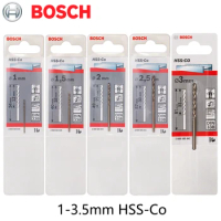 Bosch HSS-Co Twist Drill Original Series 1.0mm-3.5mm Professional Carpenter Excavation Drill Hole High-speed Steel Metal Bit