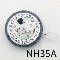 Japan Seiko NH35 Mechanical Movement White Date wheel High Accuracy Movt Replace 24 Jewels Automatic Self-winding NH35A