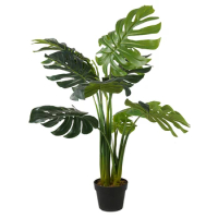 Home Decor Artifical Tree Monstera Tree with Pots Monstera Leaves Fake Tree 115cm Height Indoor Decoration