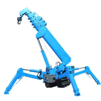 China Manufacturer 5Tons Rough Terrain Tracked 14ton Crawler Mini Spider Crane For Lifting Glass